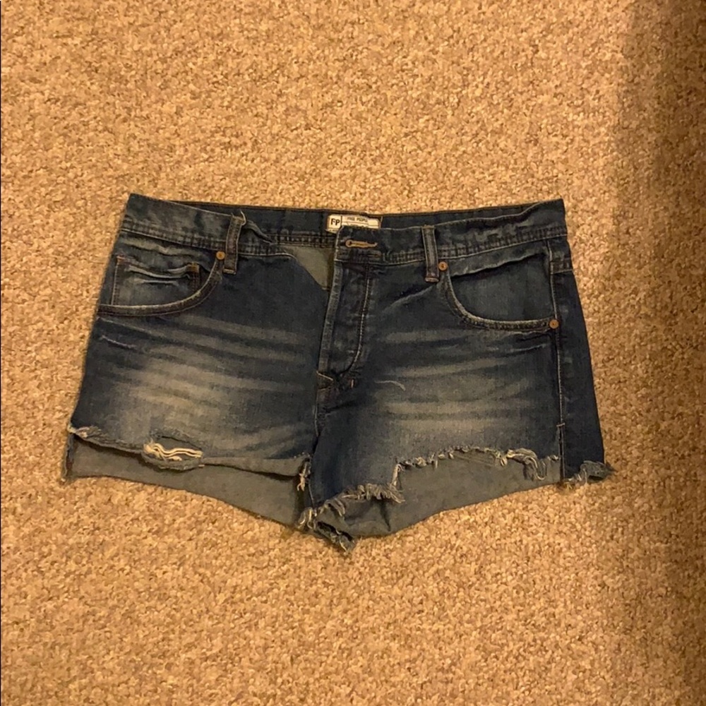 Free People Jean Shorts